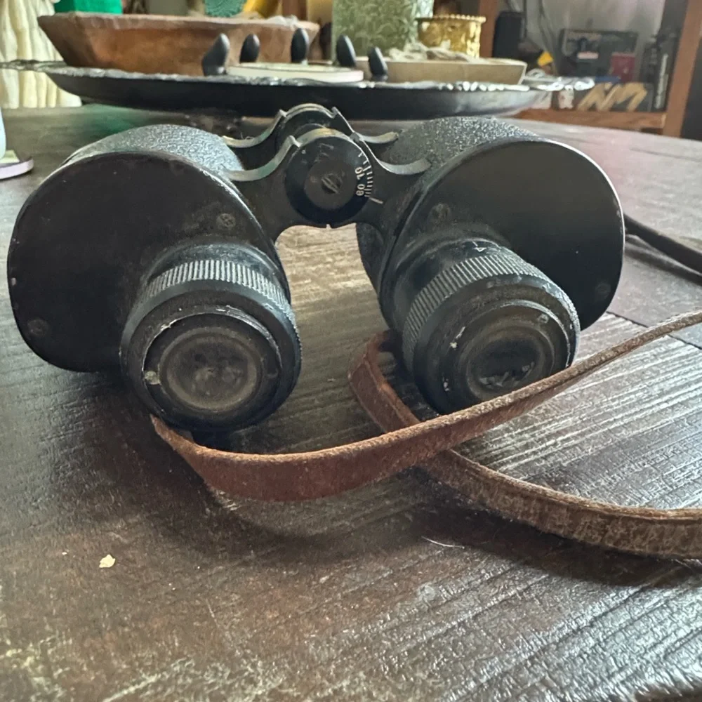 Vintage WWII military binoculars